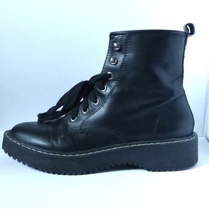 Steve Madden Combat Boots Black Madden Girl Size 7